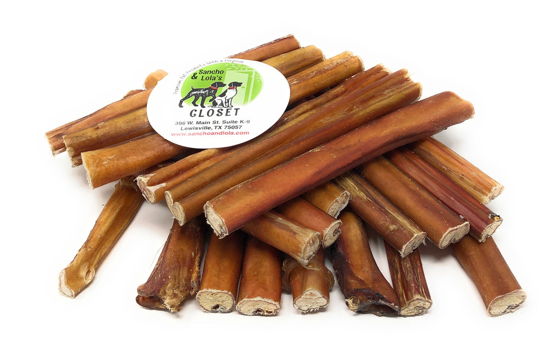 Clearance 12" High Odor  Bully Sticks because Dogs Love Smelly things