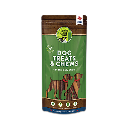 12-Inch Traditional Thin Bully Sticks - Low Odor
