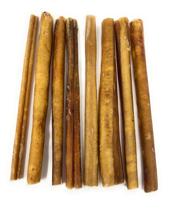 NEW 8" High Odor Bully Sticks because Dogs Love Smelly things- Mixed Sizes, Thin & Standard