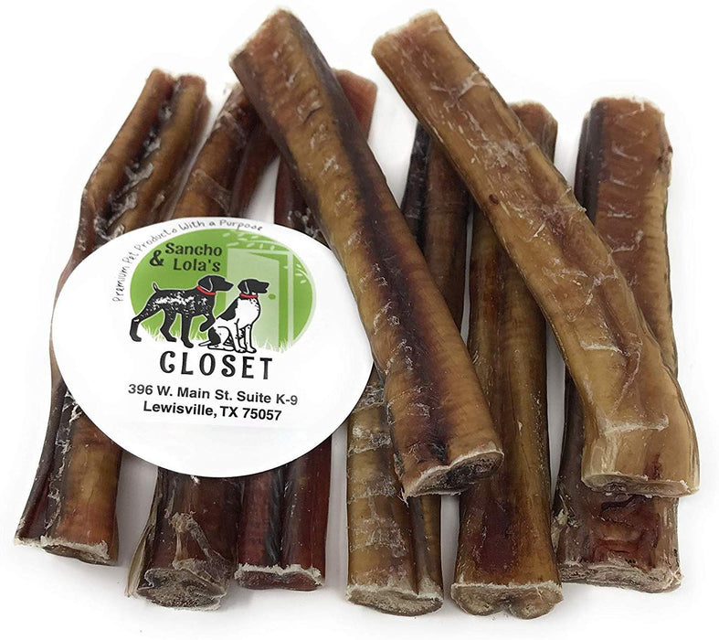 6-Inch Thin Charcuterie Style Bully Sticks - No odor-Farmed in the USA
