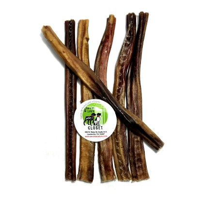 12-Inch Charcuterie Style Bully Sticks - No Odor-Farmed in the USA