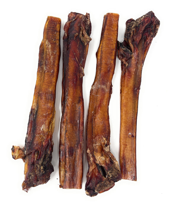 NEW 10"-12" USA Monster Meaty Bully Sticks -For Power Chewers- Our Thickest Bully Sticks
