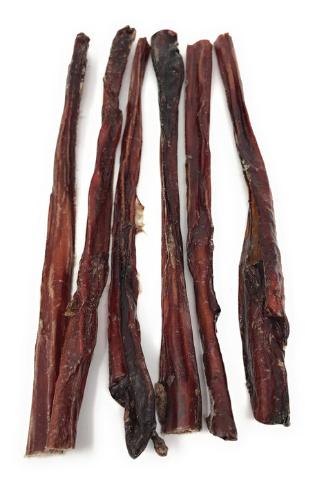 10"-12"  Nebraska Crunchy Steer Sticks for Dogs - Gentle Chew Beef Pizzle Bully Sticks-Buy Bulk & Save!